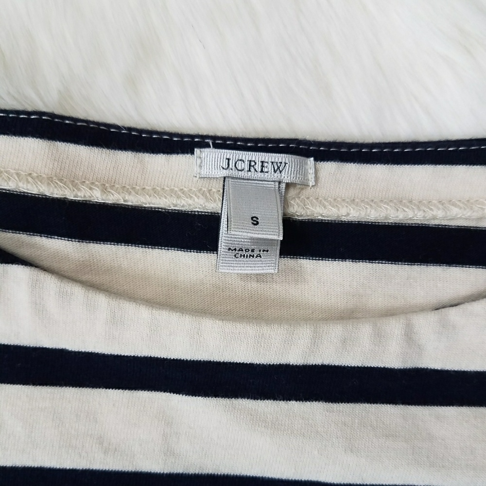 J. Crew Jeweled Stripe Top - Picture 2 of 5